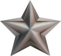 Звезда из нержавеющей стали декор на стелу в Дзержинске (518508)