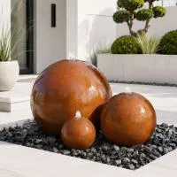 Шары 3 шт. фонтан Corten от (518907) ∅ 0,35 до 1 м. Дзержинск