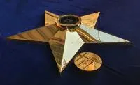 Звезда латунь ø 1100 мм. (514225) монтаж комплект горелка ГВД 379 10 89 00 ПС вечный огонь пустотелая  в Дзержинске